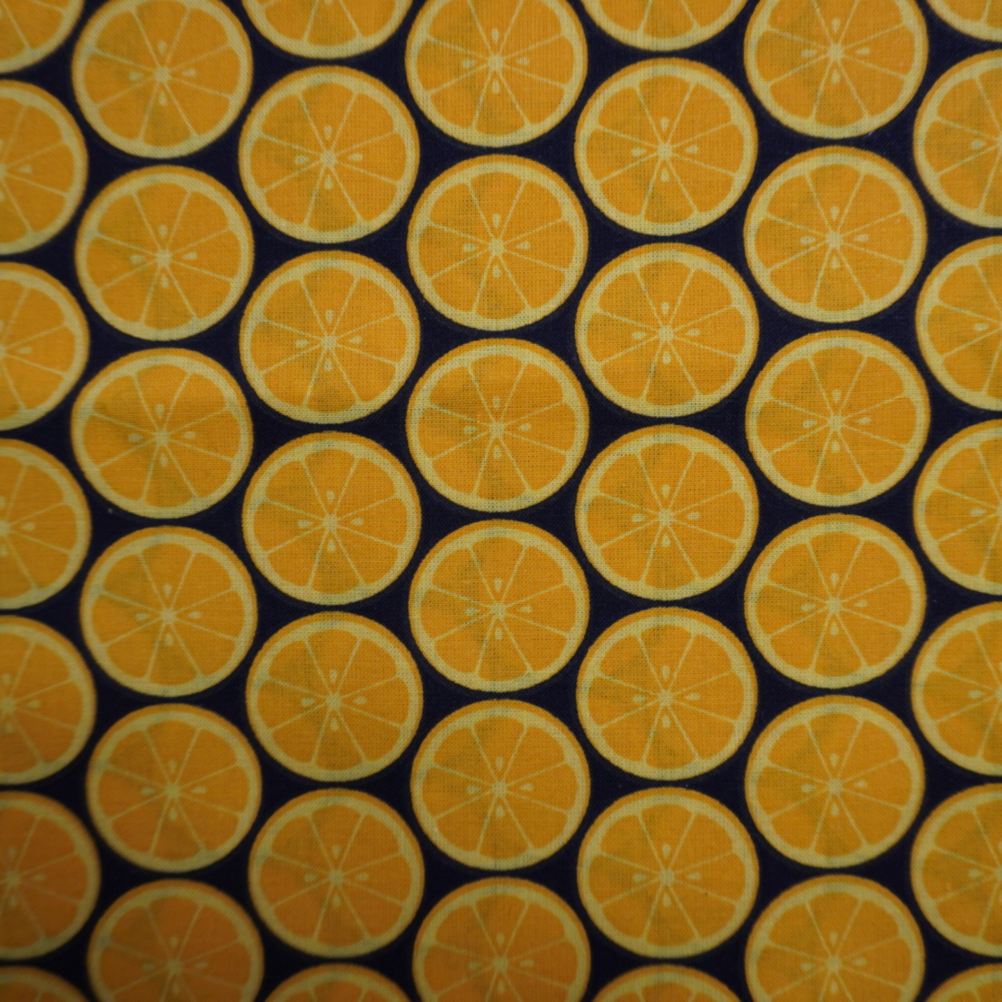 Orange Print Fabric