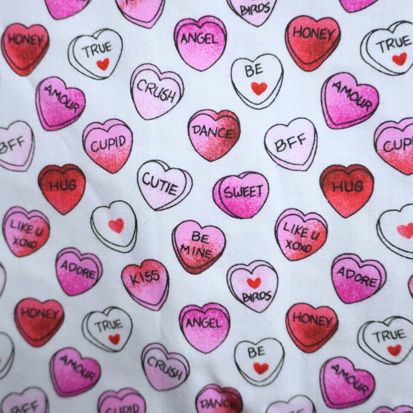 Candy Hearts Fabric