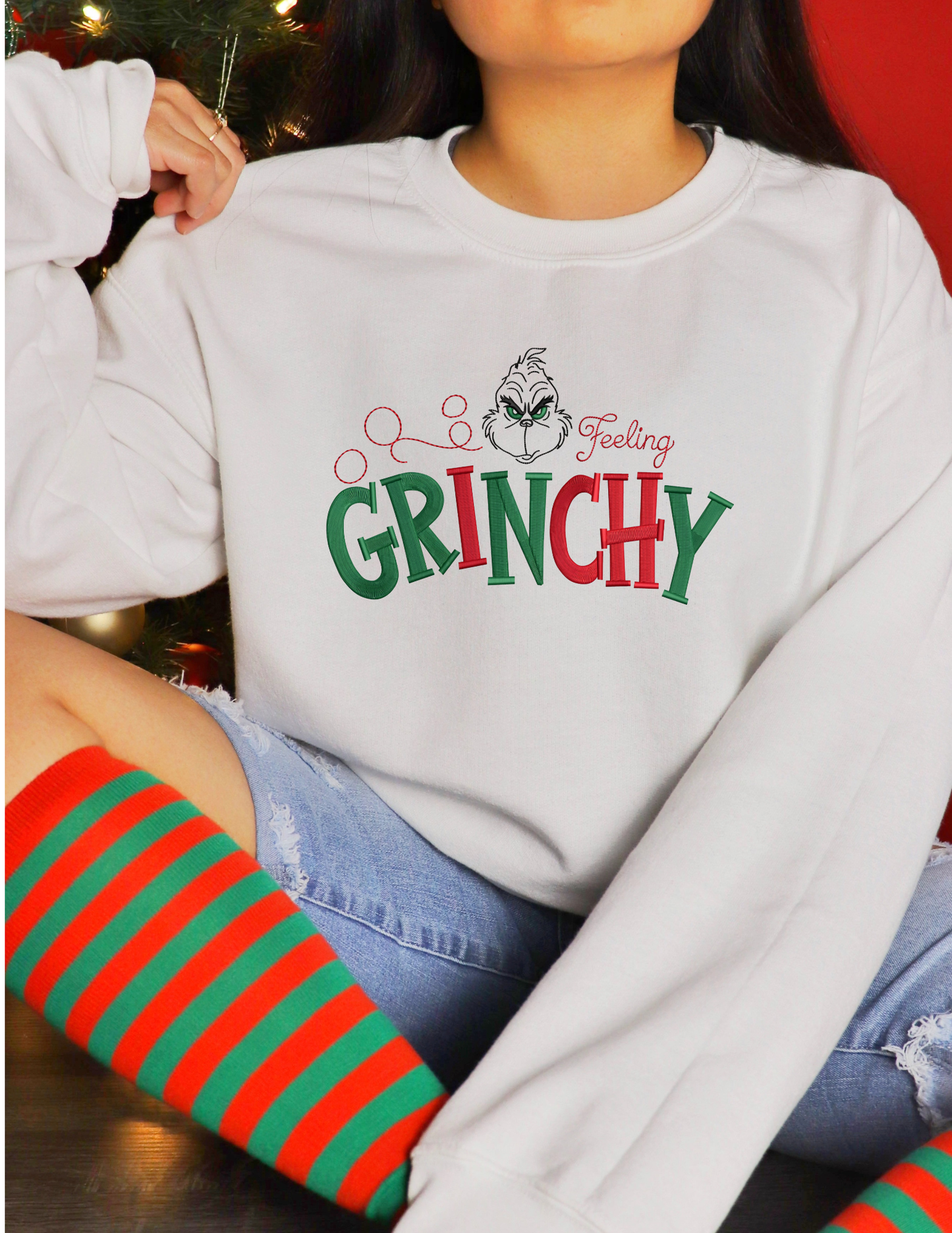 Grinch Embrodery Shirt