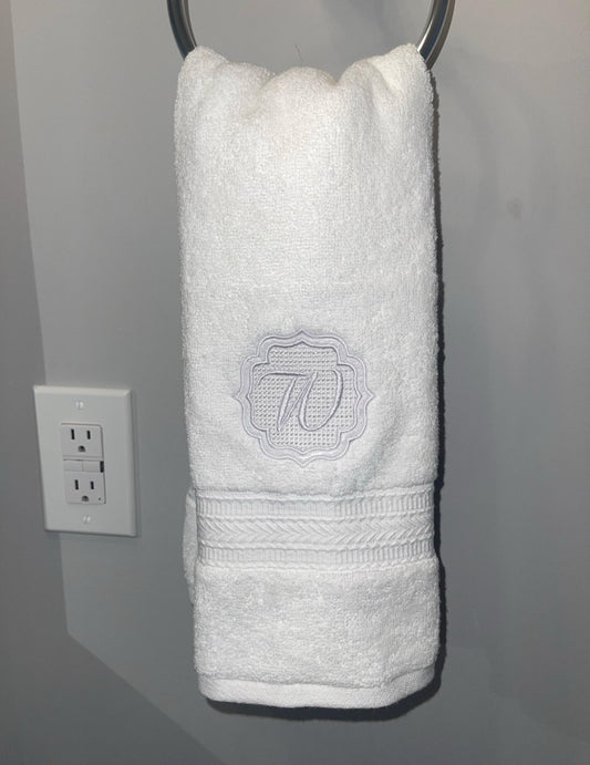Ultra Plush and Elegant Monogramed Towels