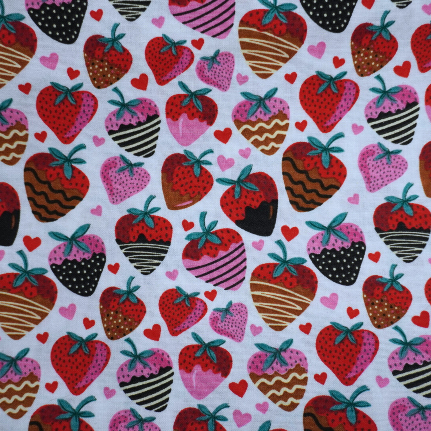 Chocolate Strawberries Fabric
