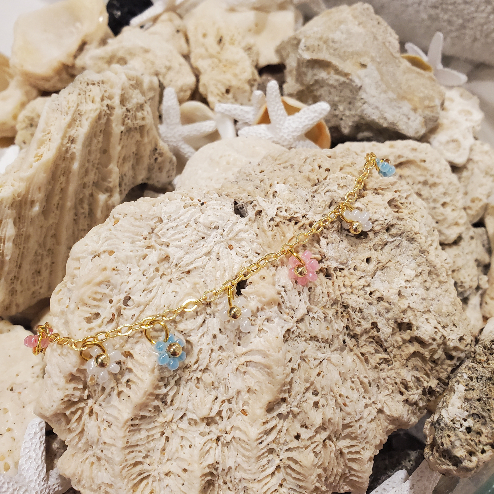 Flower Charm Bracelet