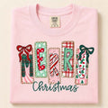 Merry Christmas Embroidery Shirt and Crewneck