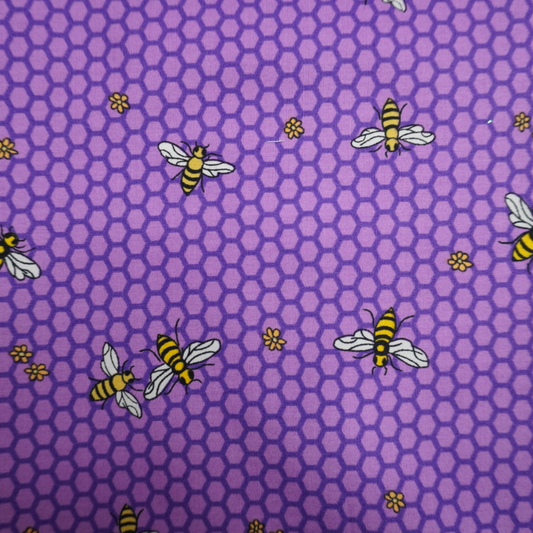 Purple Honeycomb Fabric