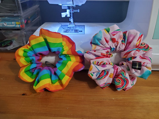 Rainbow and Candy Scrunchie