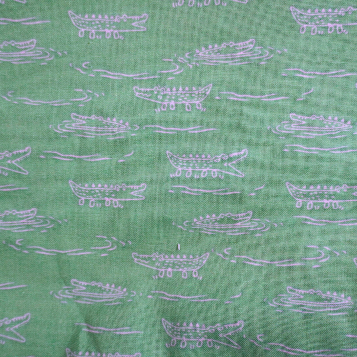 Green Alligator Fabric