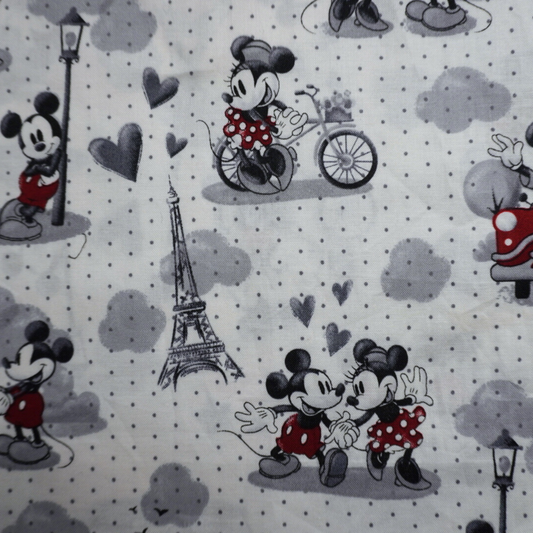 Black and Red Mickey Fabric