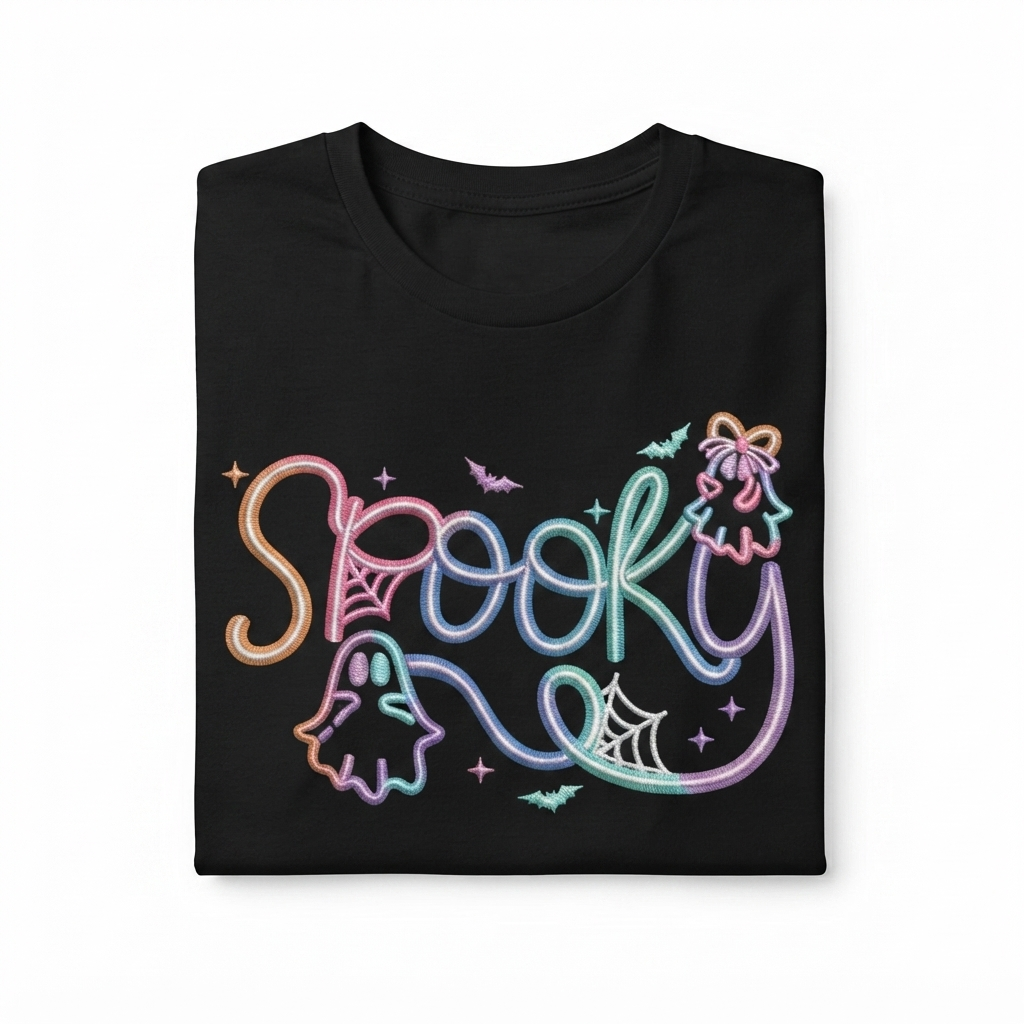 Spooky Glow Embroidered Shirt