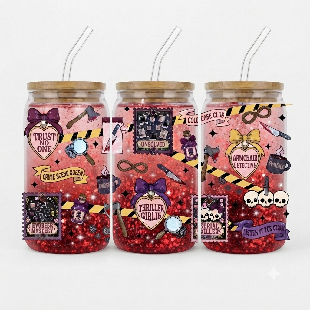 Glitter Tv Detective cup