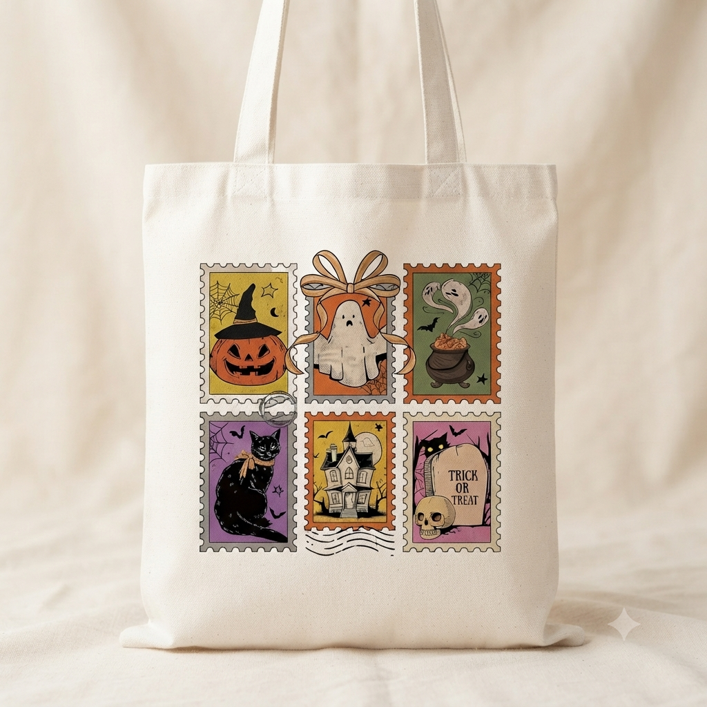 Halloween Stamps Tote bag