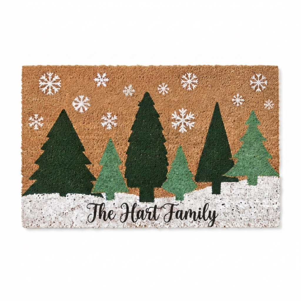 Winter Tree Doormat