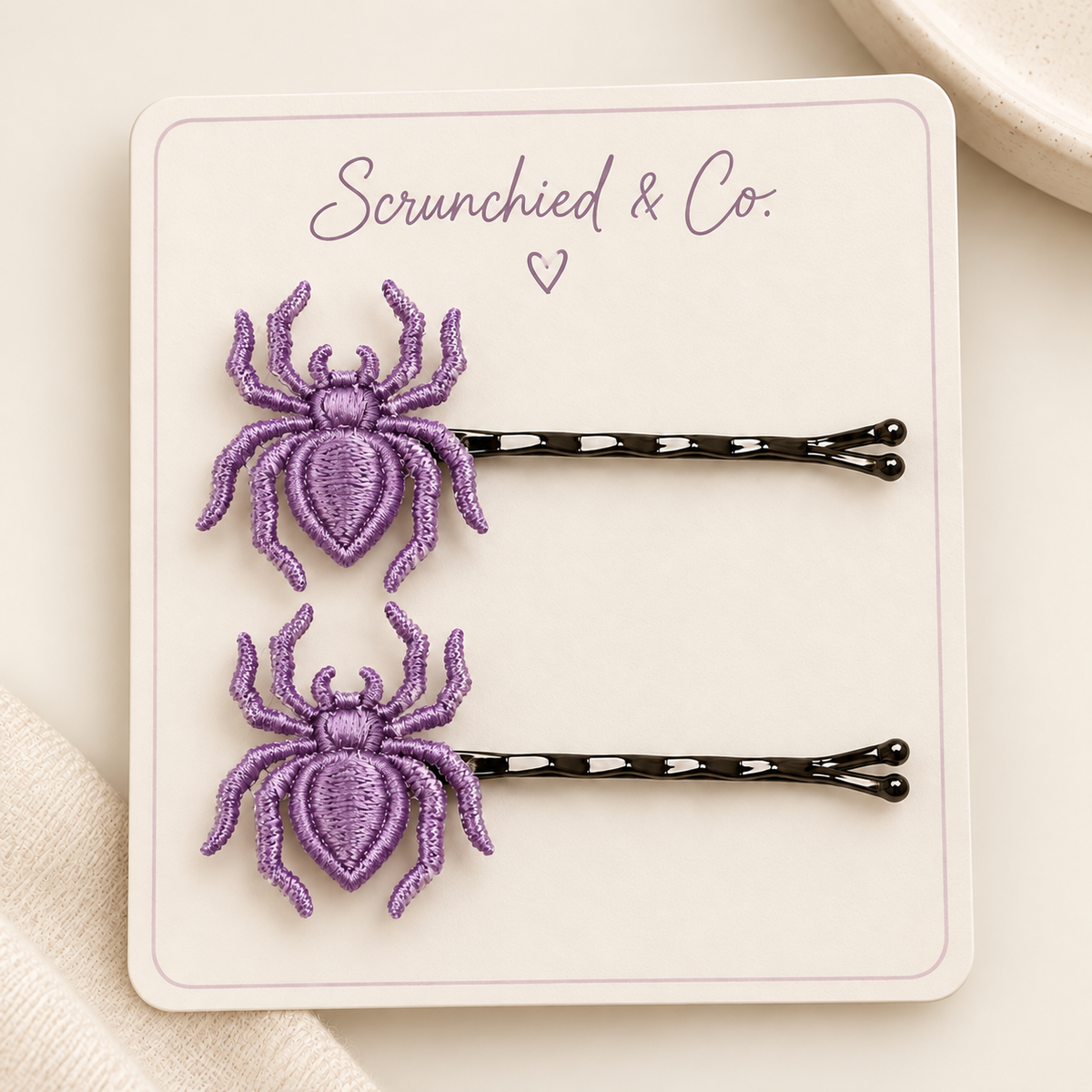Spider Bobbie Pin set