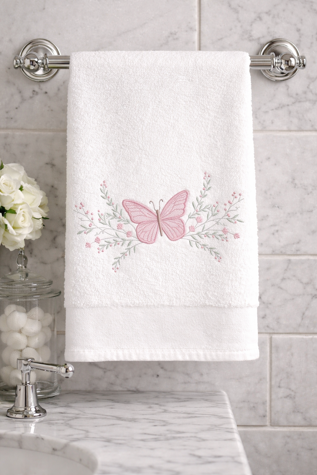 Ultra Plush and Elegant Butterfly Towels