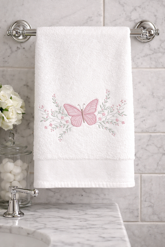 Ultra Plush and Elegant Butterfly Towels