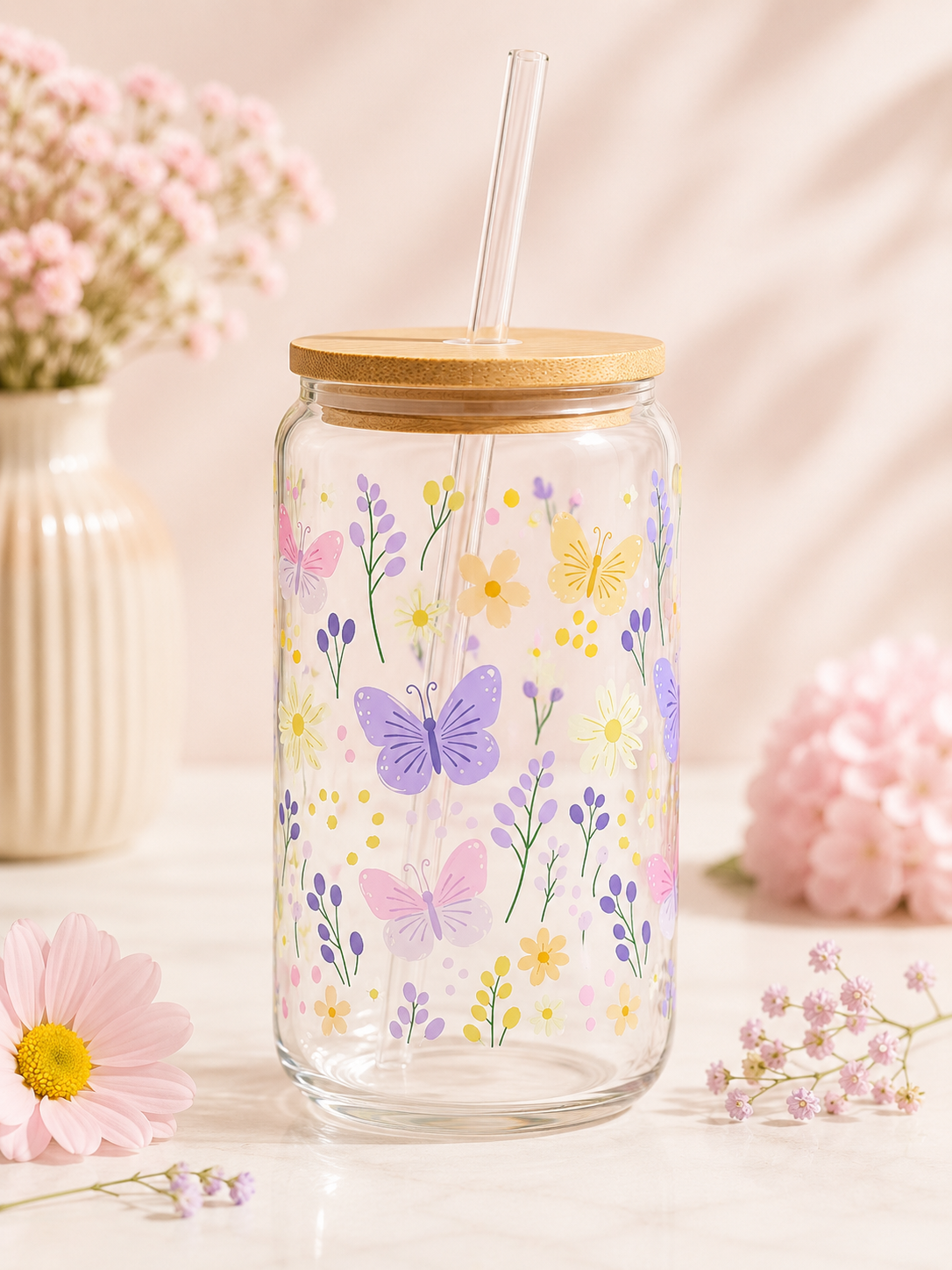 Pastel Butterfly Cup