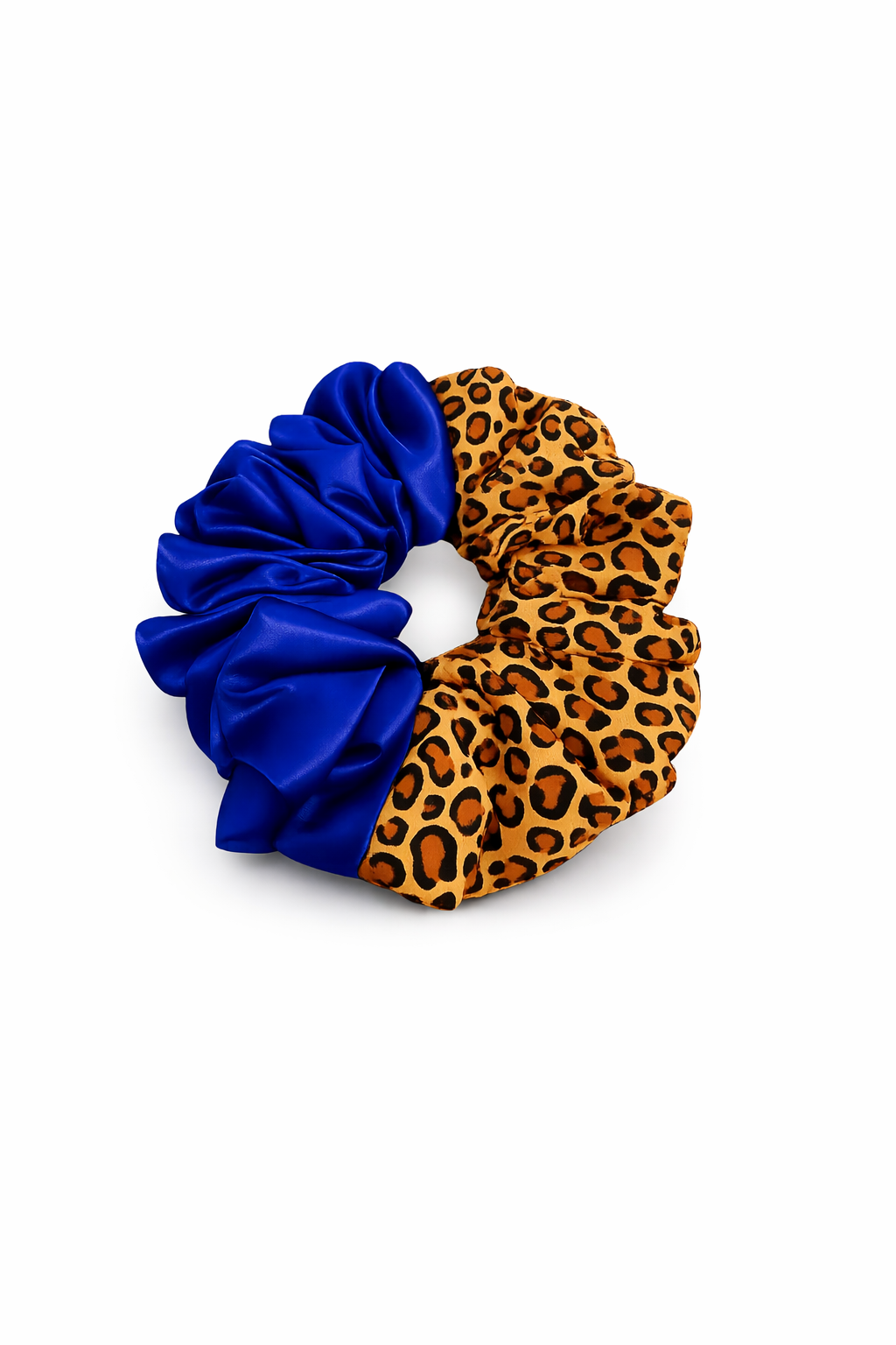 Two tone Cheetah Scrunchie