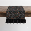 Glow in the Dark - Double sides Ruffle Table Runner - Electric Spook
