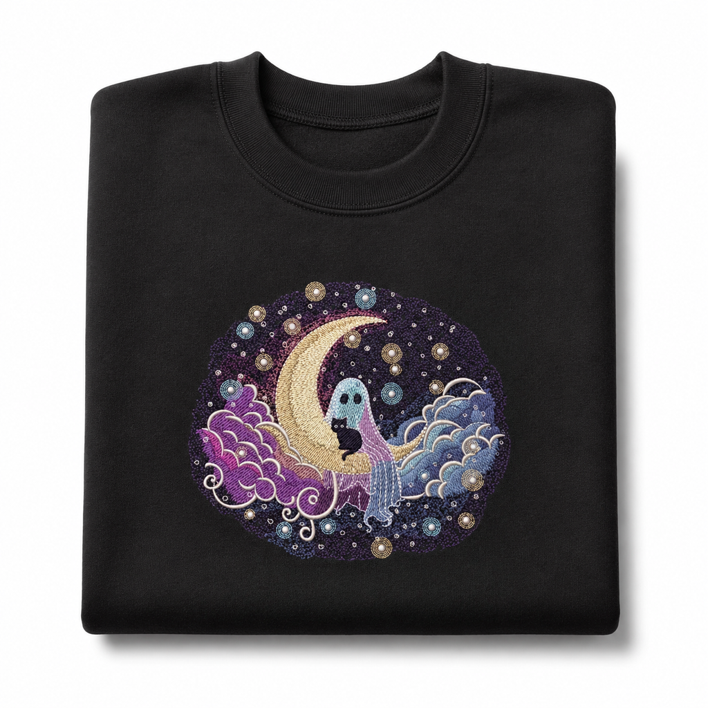 Stary Ghostly Night Shirt and Crewneck