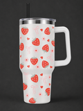 Strawberry and Bows 40oz Tumbler