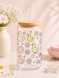 Pastel Duckies and Flowers
