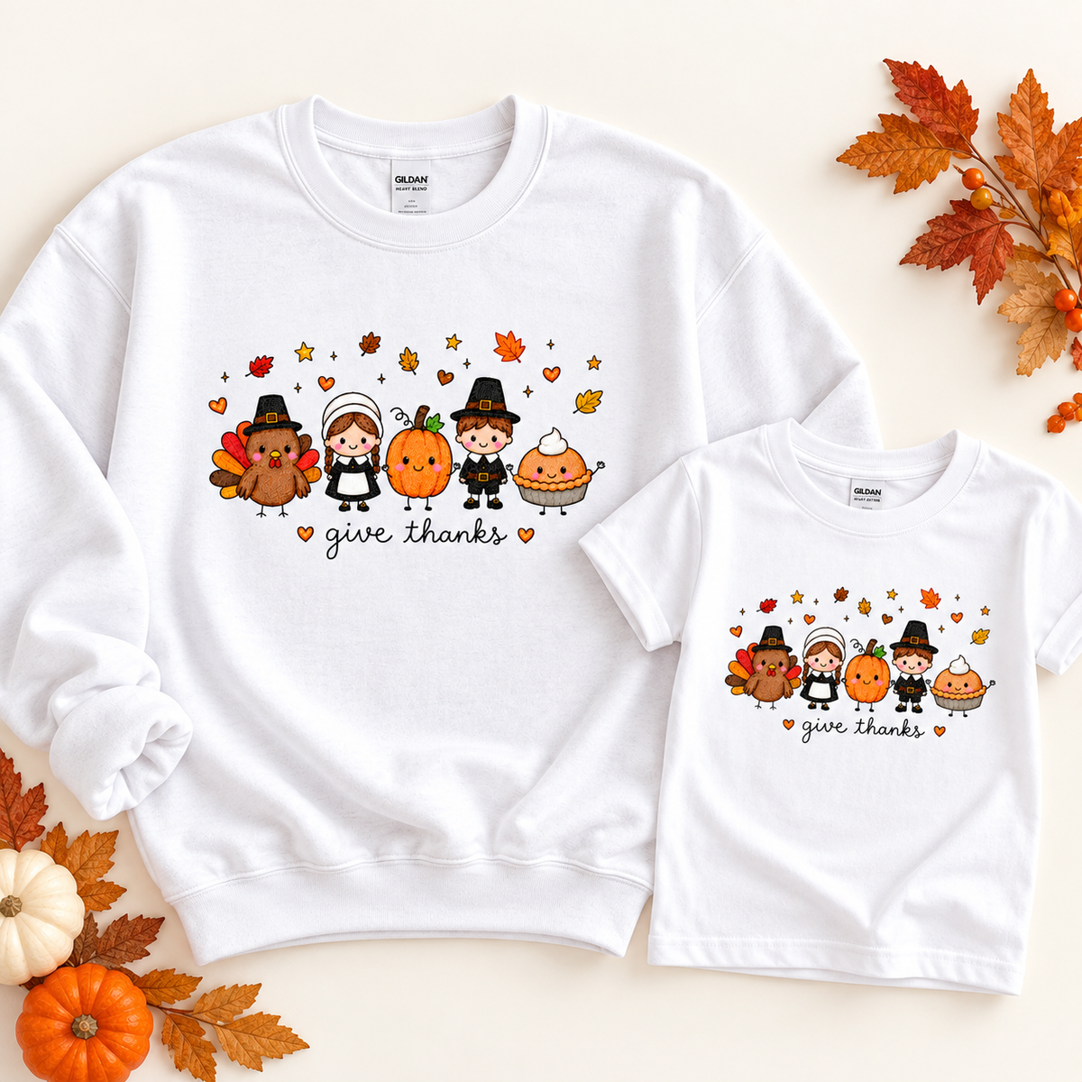 Thankful Family Shirt and Crewneck