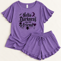 Hello Darkness Pajama Set