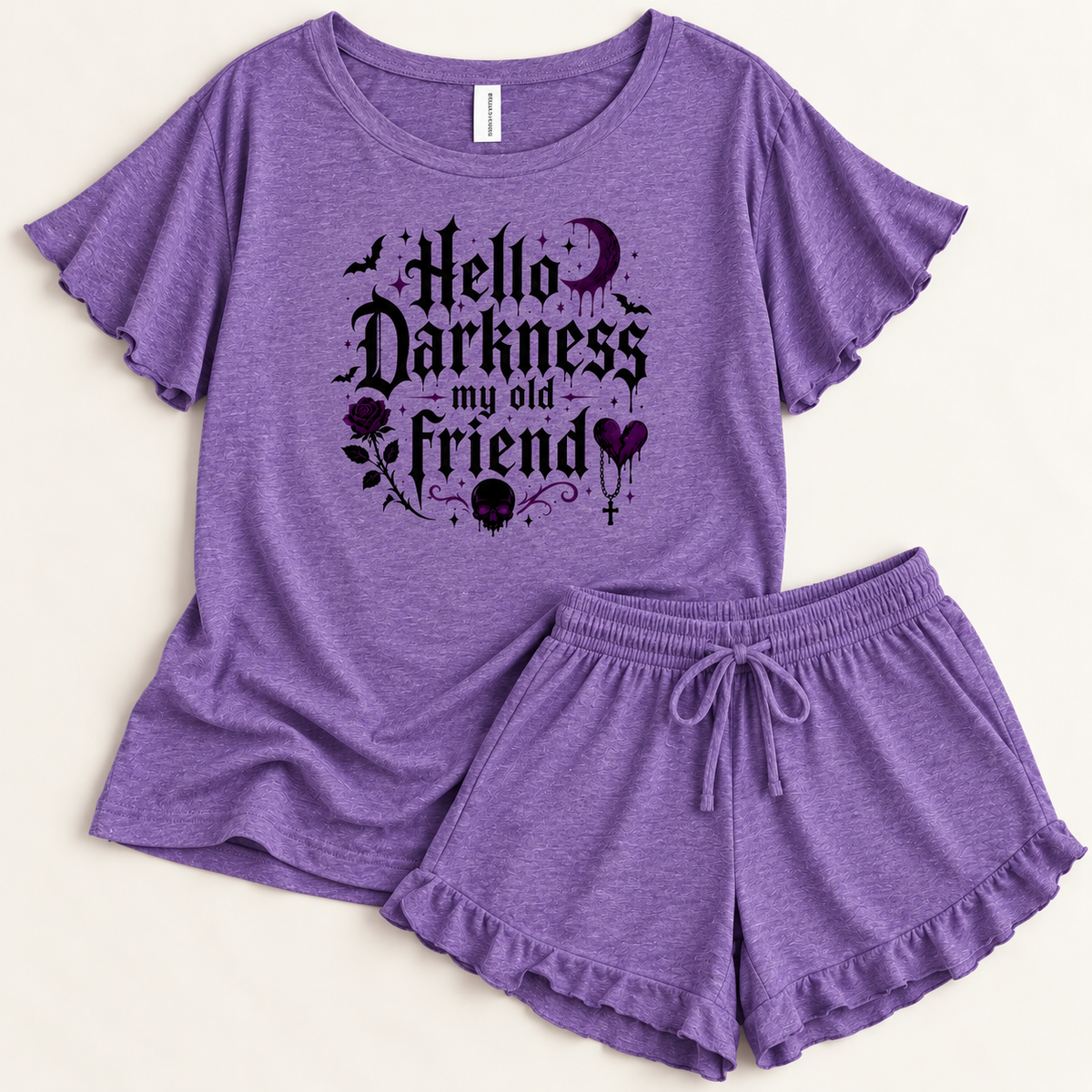 Hello Darkness Pajama Set