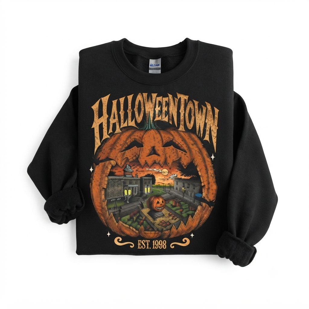 Halloween Town Crewneck and Sweatshirt