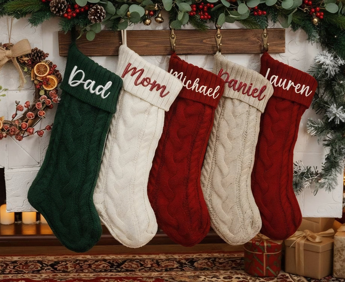 Embroidered Name Stockings