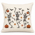 Throw Pillow - Dancing Skeletons