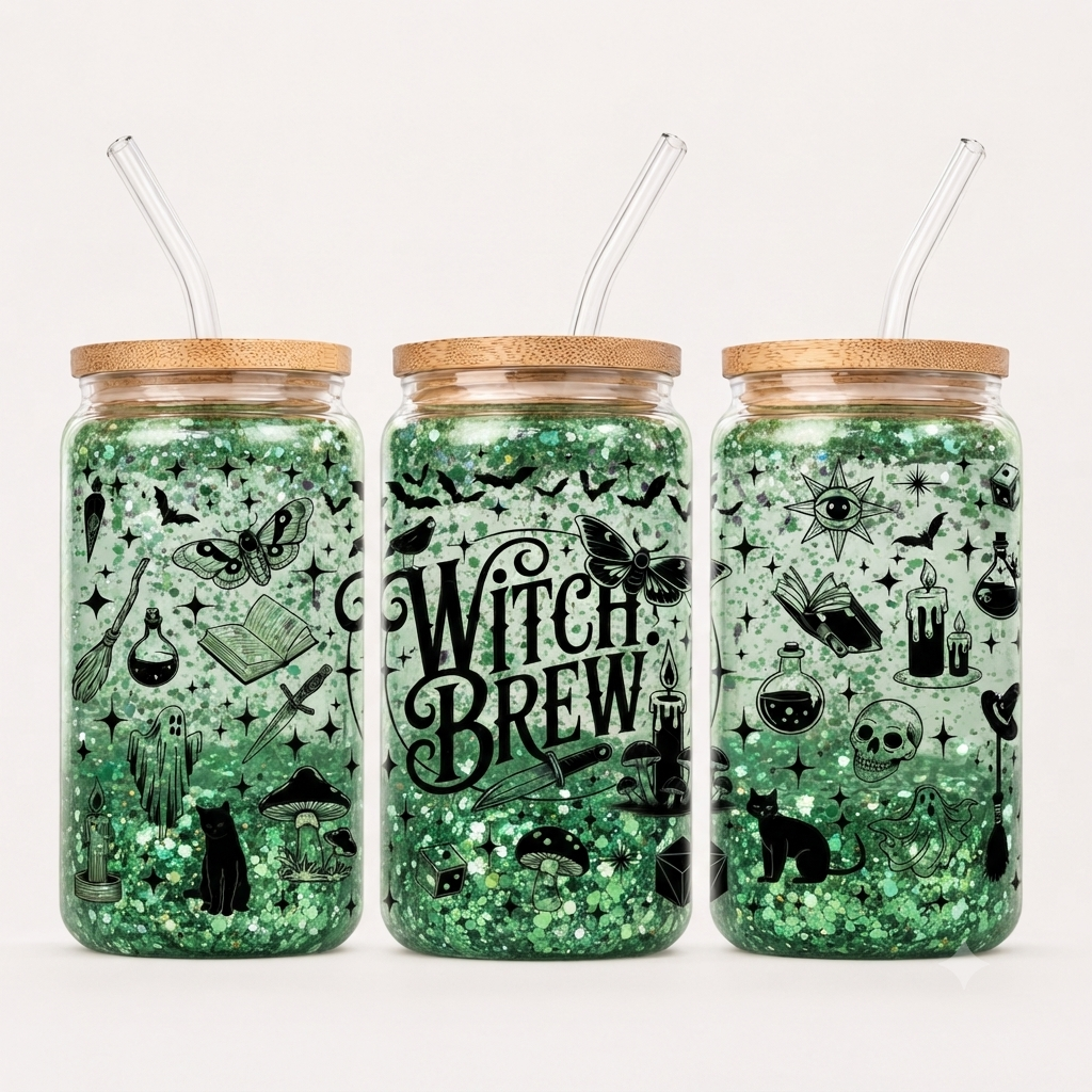 Glitter Witches Brew Cup