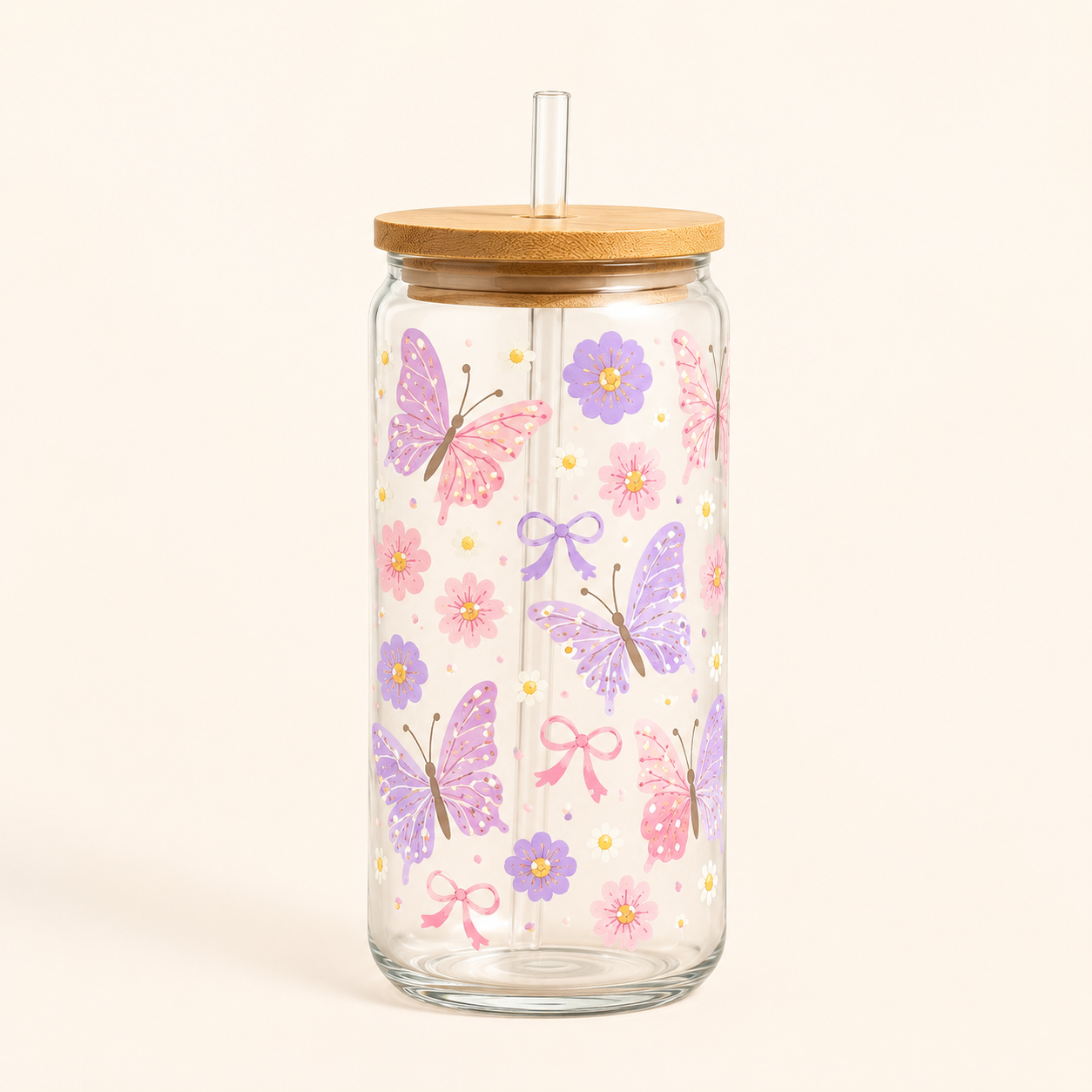 Pastel Butterflys 16oz Cup