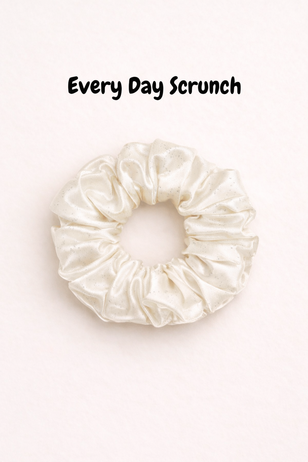 White Diamond Scrunchies