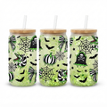 Glitter green slime cup