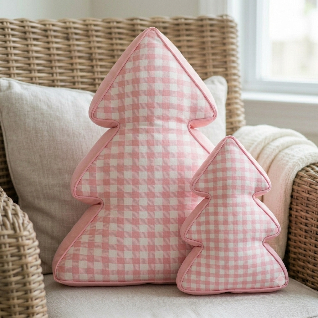 Gingham Tree Pillows