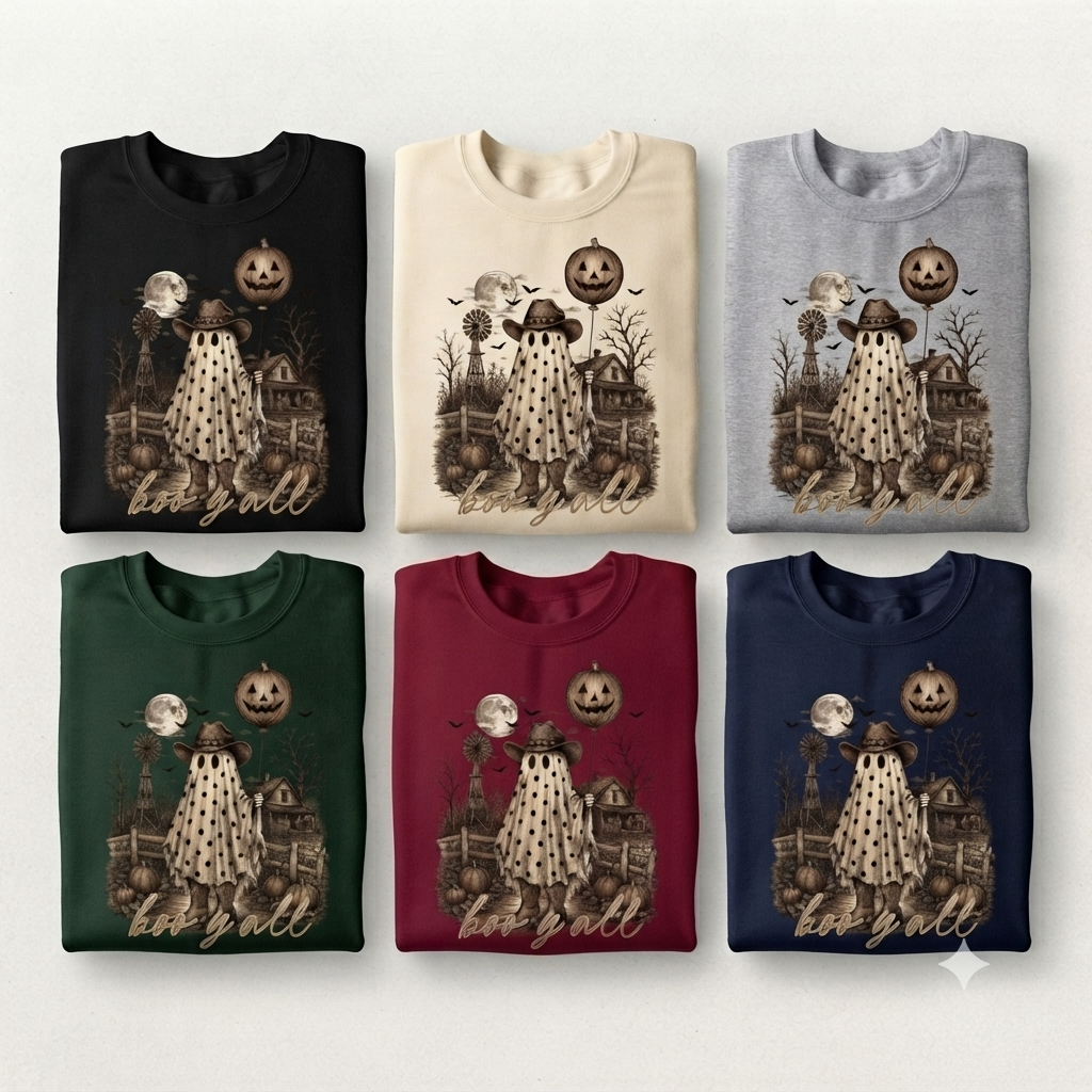 Boo Y'll Crewneck and Sweatshirt