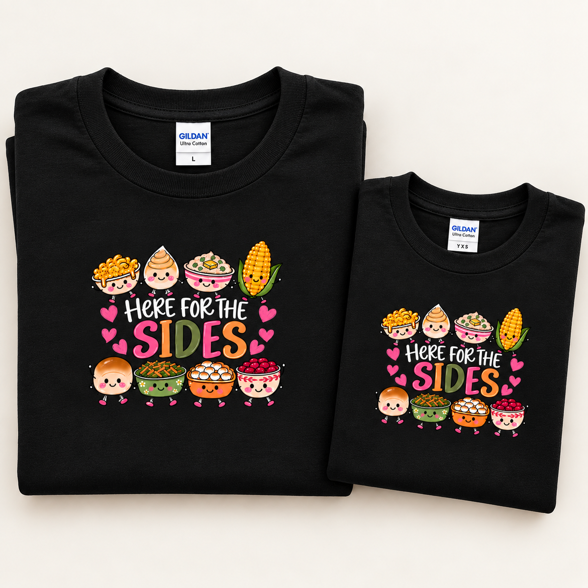 Here For the Sides Family Shirt and Crewneck