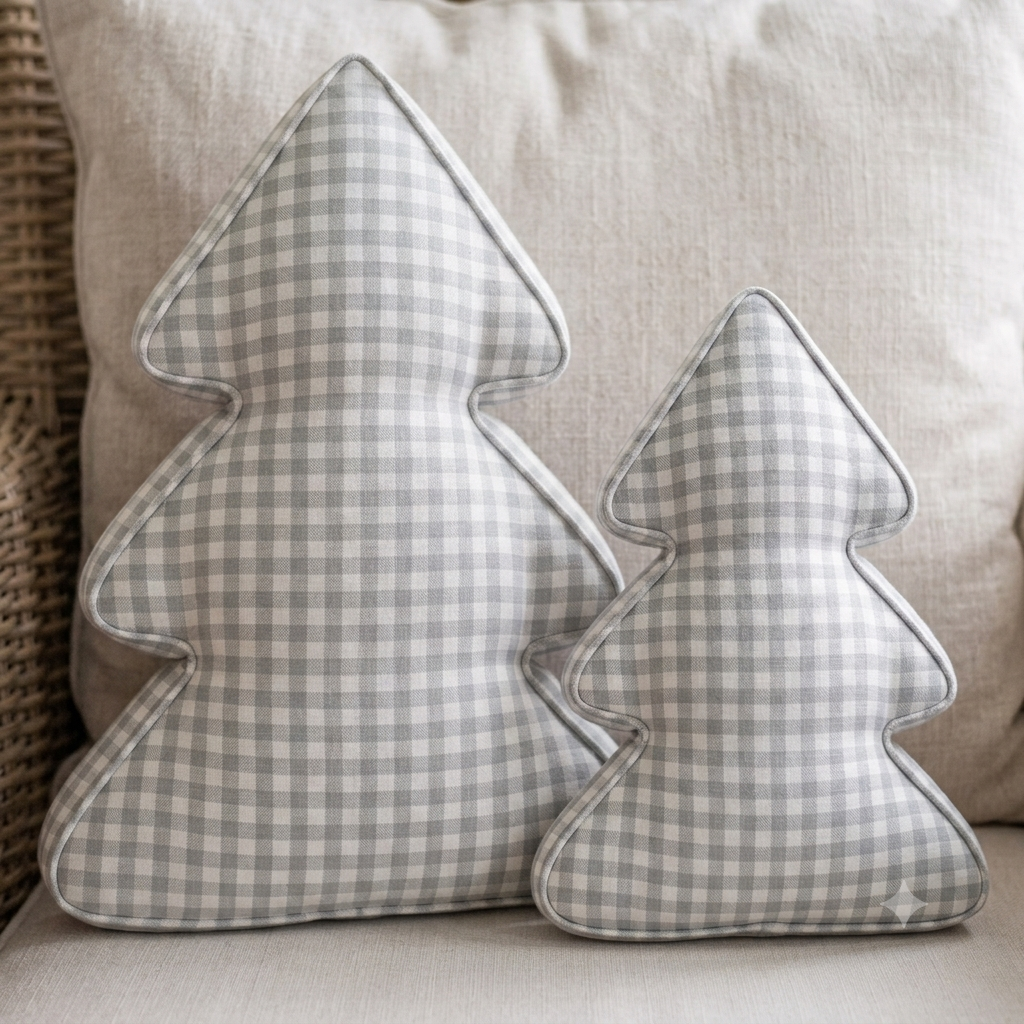 Gingham Tree Pillows