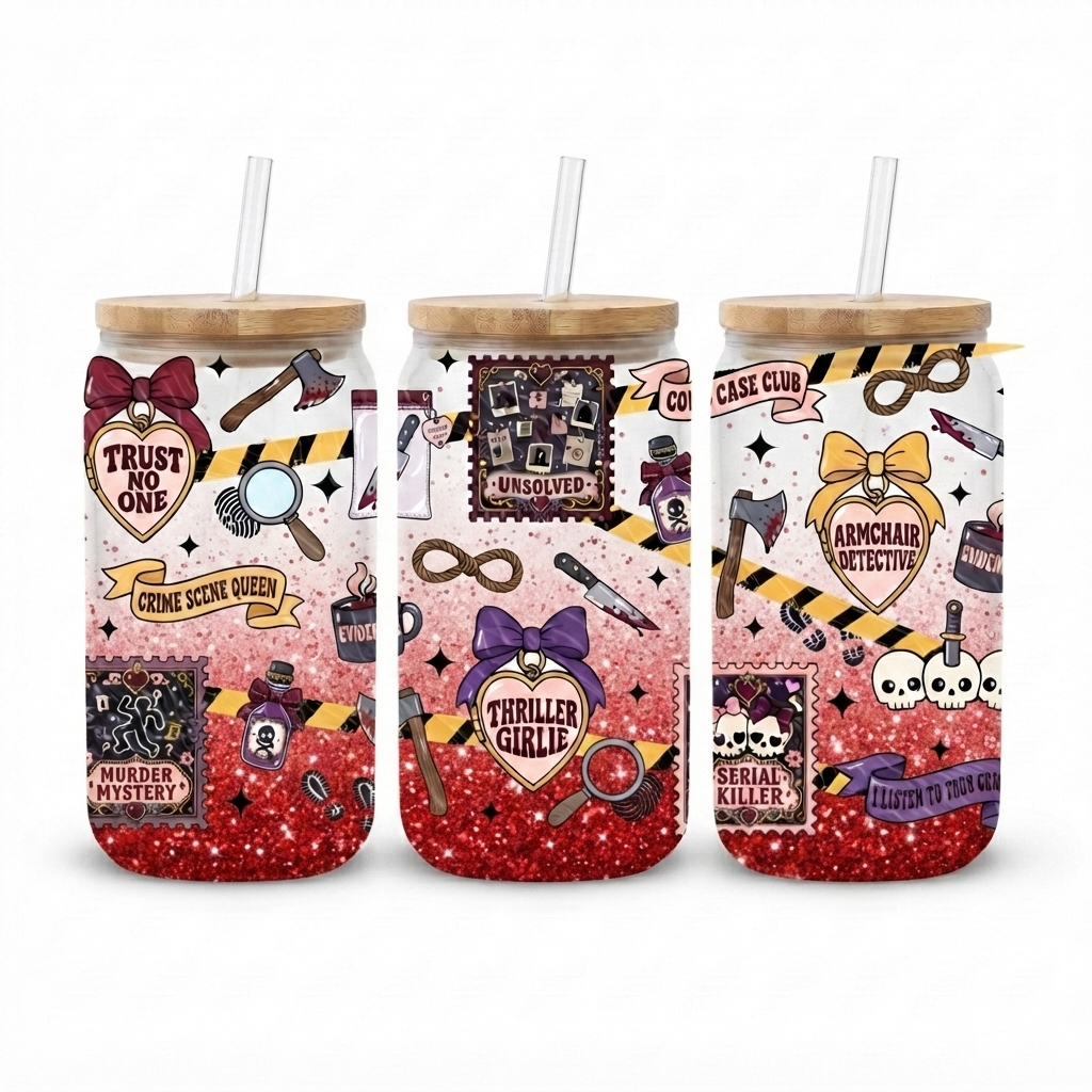 Glitter Tv Detective cup